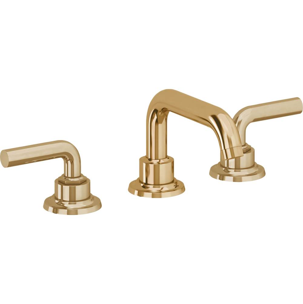 California Faucets - 8'' Widespread Lavatory Faucet - French Gold Pvd