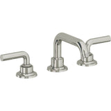 California Faucets - 8'' Widespread Lavatory Faucet with Completely Finished ZeroDrain - Polished Nickel Pvd
