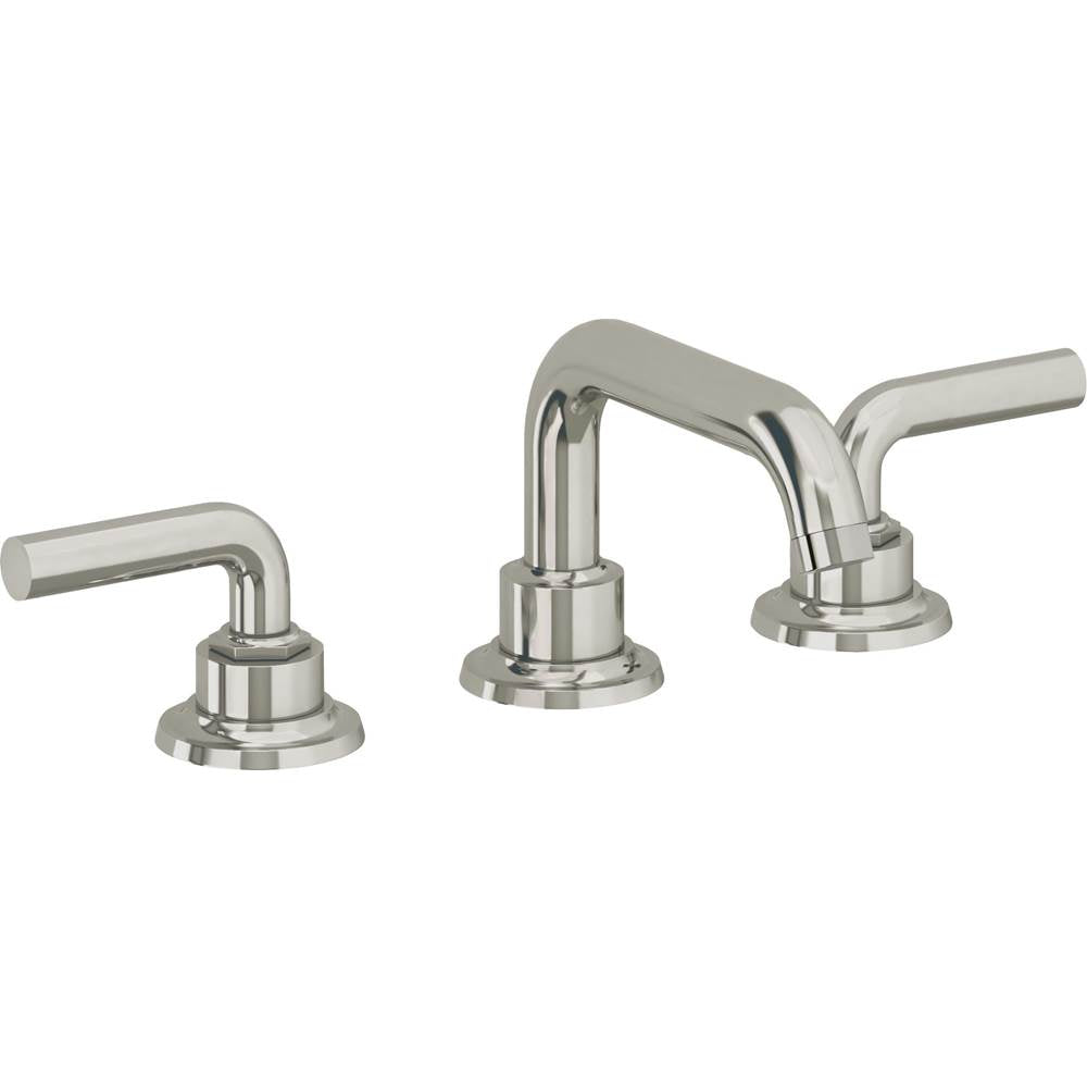 California Faucets - 8'' Widespread Lavatory Faucet with ZeroDrain - Polished Nickel Pvd
