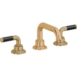 California Faucets - 8'' Widespread Lavatory Faucet with Completely Finished ZeroDrain - Burnished Brass Uncoated