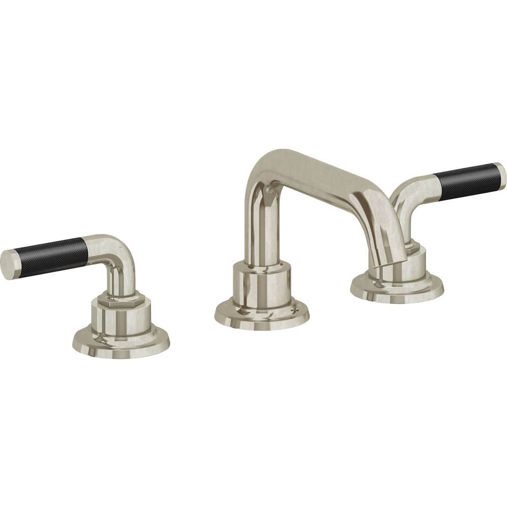 California Faucets - 8'' Widespread Lavatory Faucet with ZeroDrain - Burnished Nickel Uncoated
