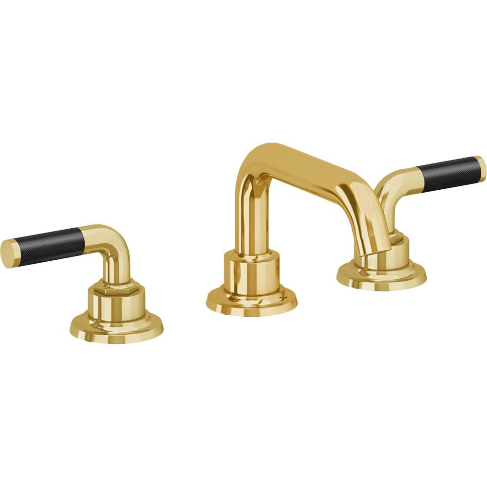 California Faucets - 8'' Widespread Lavatory Faucet - Lifetime Polished Gold Pvd