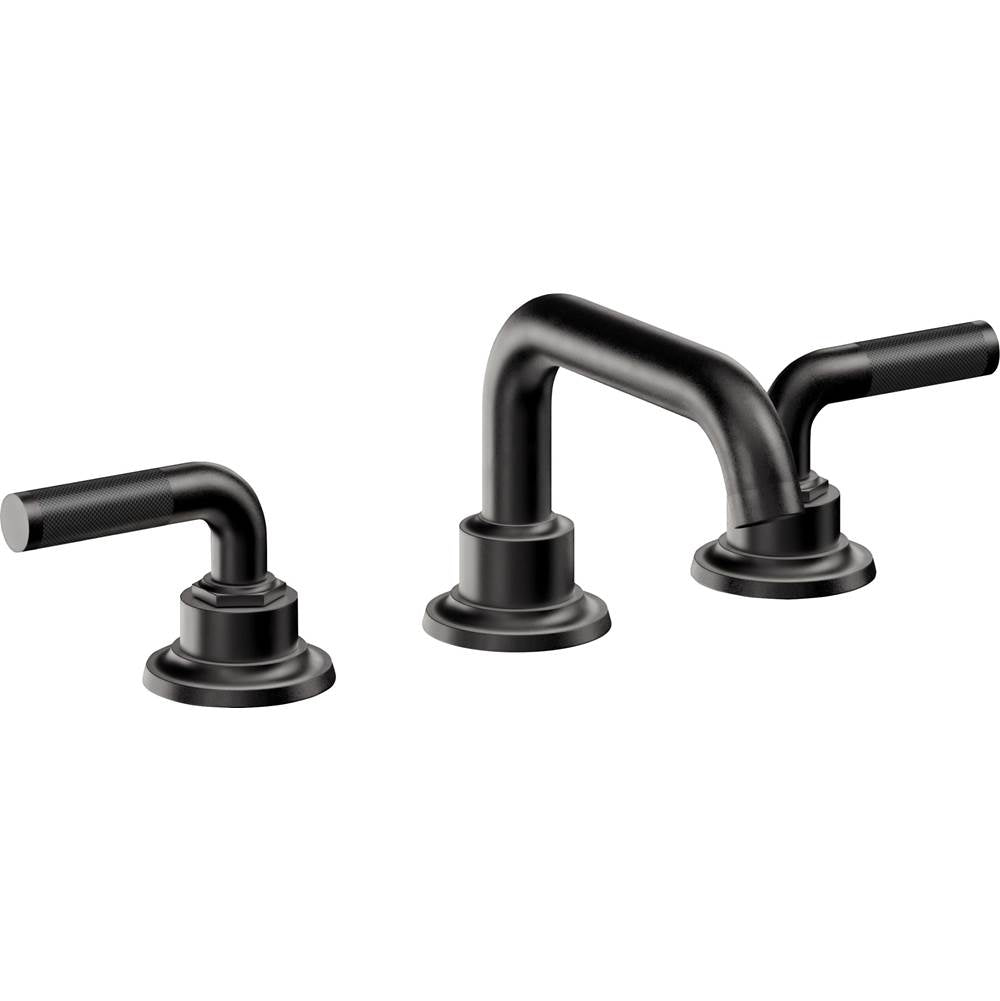 California Faucets - 8'' Widespread Lavatory Faucet with Completely Finished ZeroDrain - Matte Black