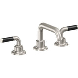 California Faucets - 8'' Widespread Lavatory Faucet with ZeroDrain - Ultra Stainless Steel Pvd