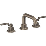 California Faucets - 8'' Widespread Lavatory Faucet with ZeroDrain - Antique Nickel Flat