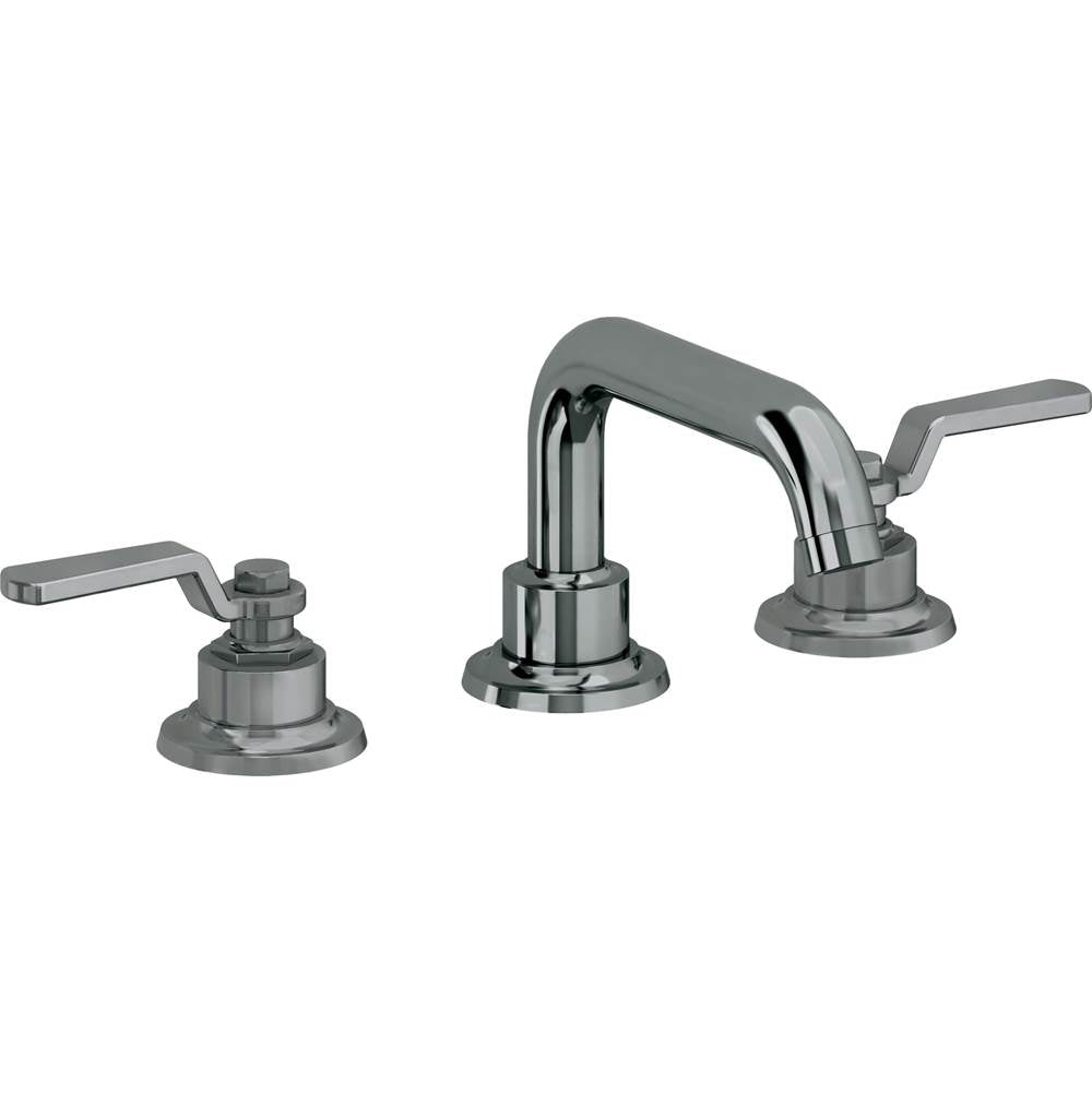 California Faucets - 8'' Widespread Lavatory Faucet with ZeroDrain - Black Nickel Pvd