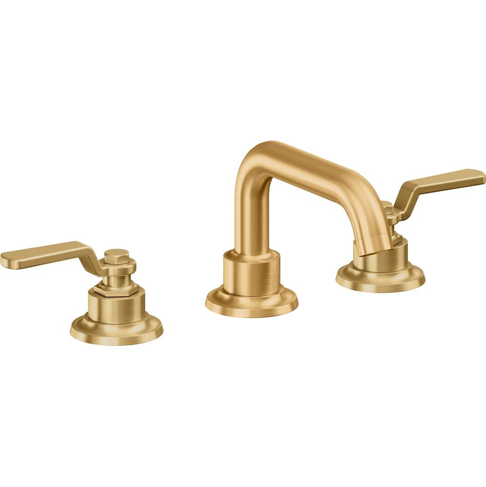 California Faucets - 8'' Widespread Lavatory Faucet with ZeroDrain - Lifetime Satin Gold Pvd