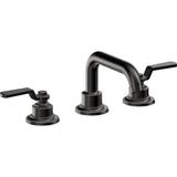 California Faucets - 8'' Widespread Lavatory Faucet with Completely Finished ZeroDrain - Matte Black