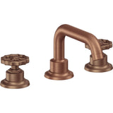California Faucets - 8'' Widespread Lavatory Faucet - Antique Copper Flat