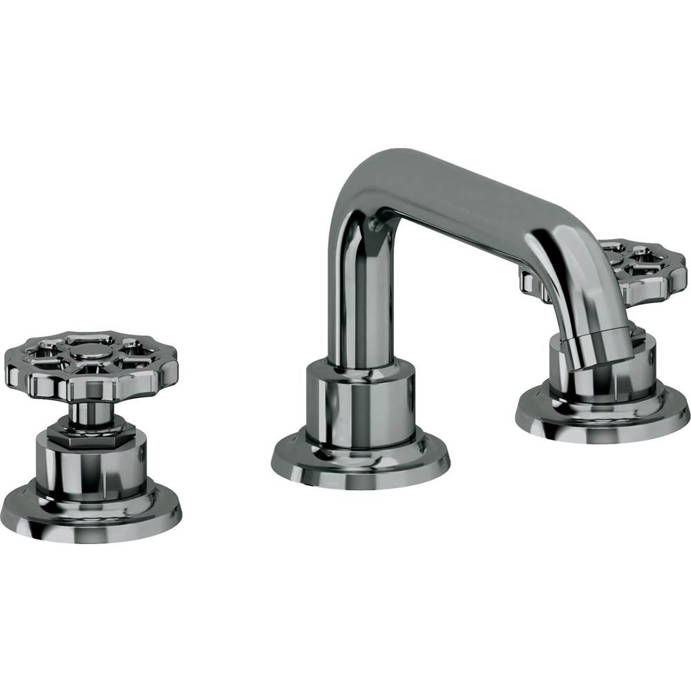 California Faucets - 8'' Widespread Lavatory Faucet - Black Nickel Pvd