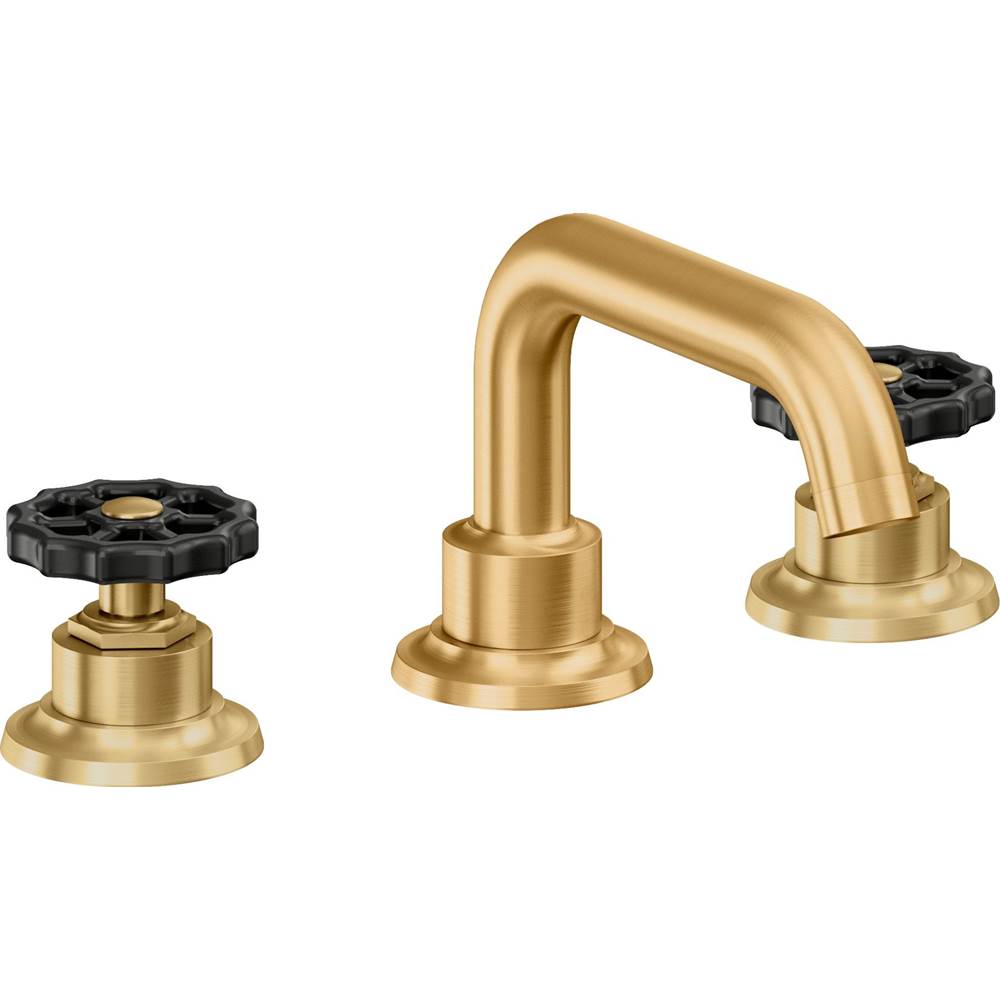 California Faucets - 8'' Widespread Lavatory Faucet - Lifetime Satin Gold Pvd