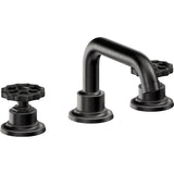 California Faucets - 8'' Widespread Lavatory Faucet with Completely Finished ZeroDrain - Matte Black