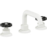 California Faucets - 8'' Widespread Lavatory Faucet with Completely Finished ZeroDrain - Matte White