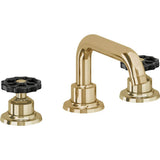 California Faucets - 8'' Widespread Lavatory Faucet - Polished Brass Uncoated
