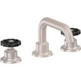 California Faucets - 8'' Widespread Lavatory Faucet with ZeroDrain - Satin Nickel