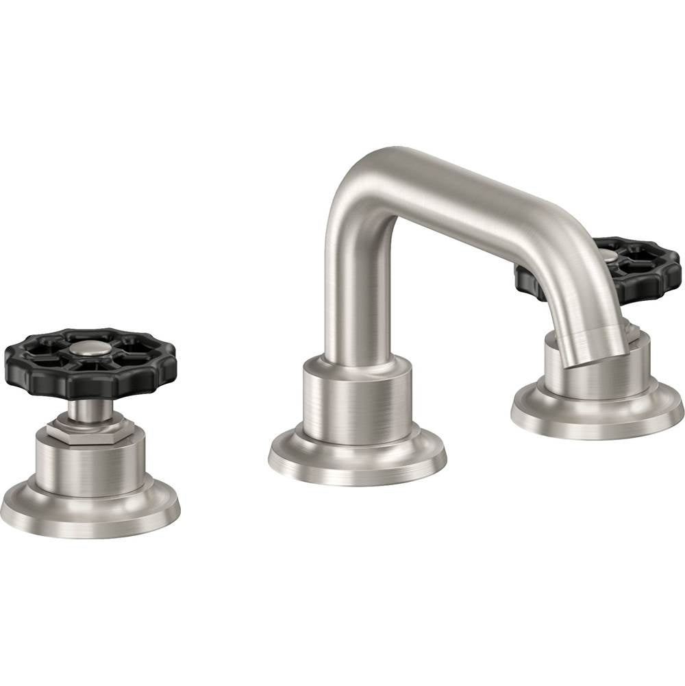 California Faucets - 8'' Widespread Lavatory Faucet with ZeroDrain - Ultra Stainless Steel Pvd