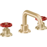 California Faucets - 8'' Widespread Lavatory Faucet with ZeroDrain - Satin Brass Pvd