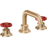 California Faucets - 8'' Widespread Lavatory Faucet with Completely Finished ZeroDrain - Satin Bronze Pvd