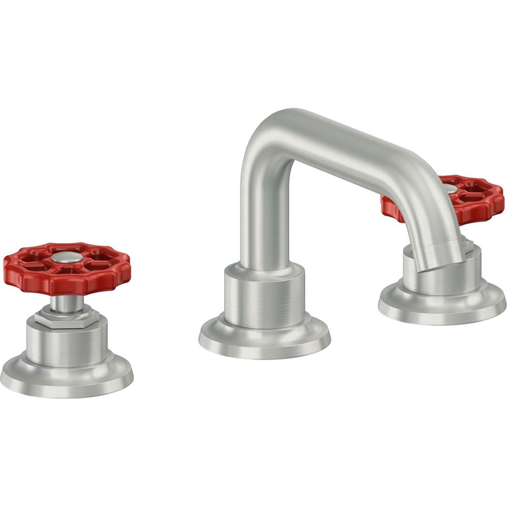 California Faucets - 8'' Widespread Lavatory Faucet - Satin Chrome Pvd