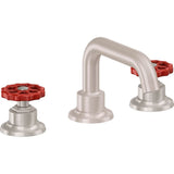 California Faucets - 8'' Widespread Lavatory Faucet with Completely Finished ZeroDrain - Satin Nickel
