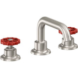 California Faucets - 8'' Widespread Lavatory Faucet with Completely Finished ZeroDrain - Ultra Stainless Steel Pvd