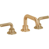 California Faucets - 8'' Widespread Lavatory Faucet - Burnished Brass Uncoated