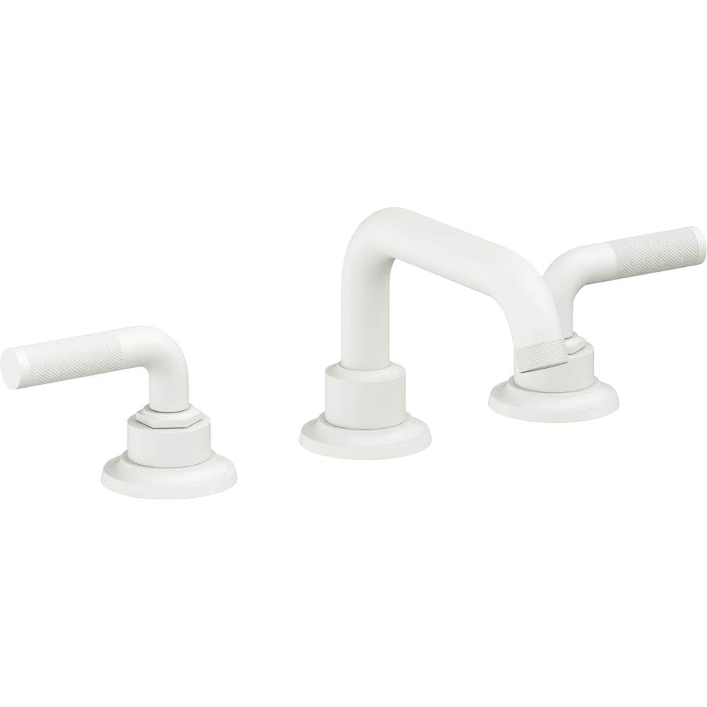 California Faucets - 8'' Widespread Lavatory Faucet with Completely Finished ZeroDrain - Matte White