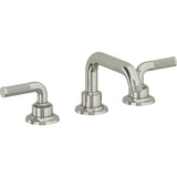 California Faucets - 8'' Widespread Lavatory Faucet with Completely Finished ZeroDrain - Polished Nickel Pvd