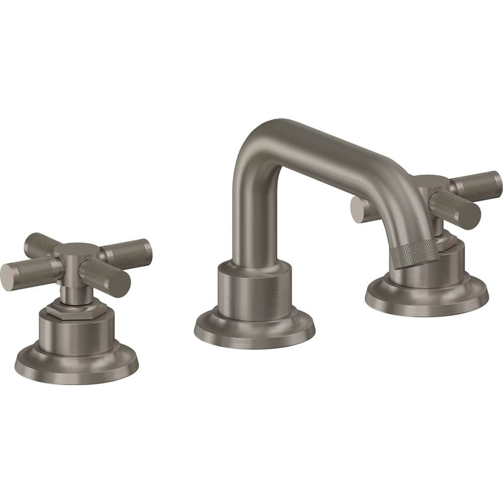 California Faucets - 8'' Widespread Lavatory Faucet with ZeroDrain - Graphite Pvd