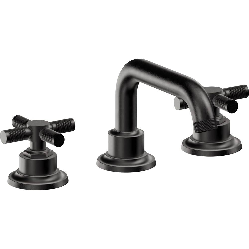 California Faucets - 8'' Widespread Lavatory Faucet with ZeroDrain - Matte Black