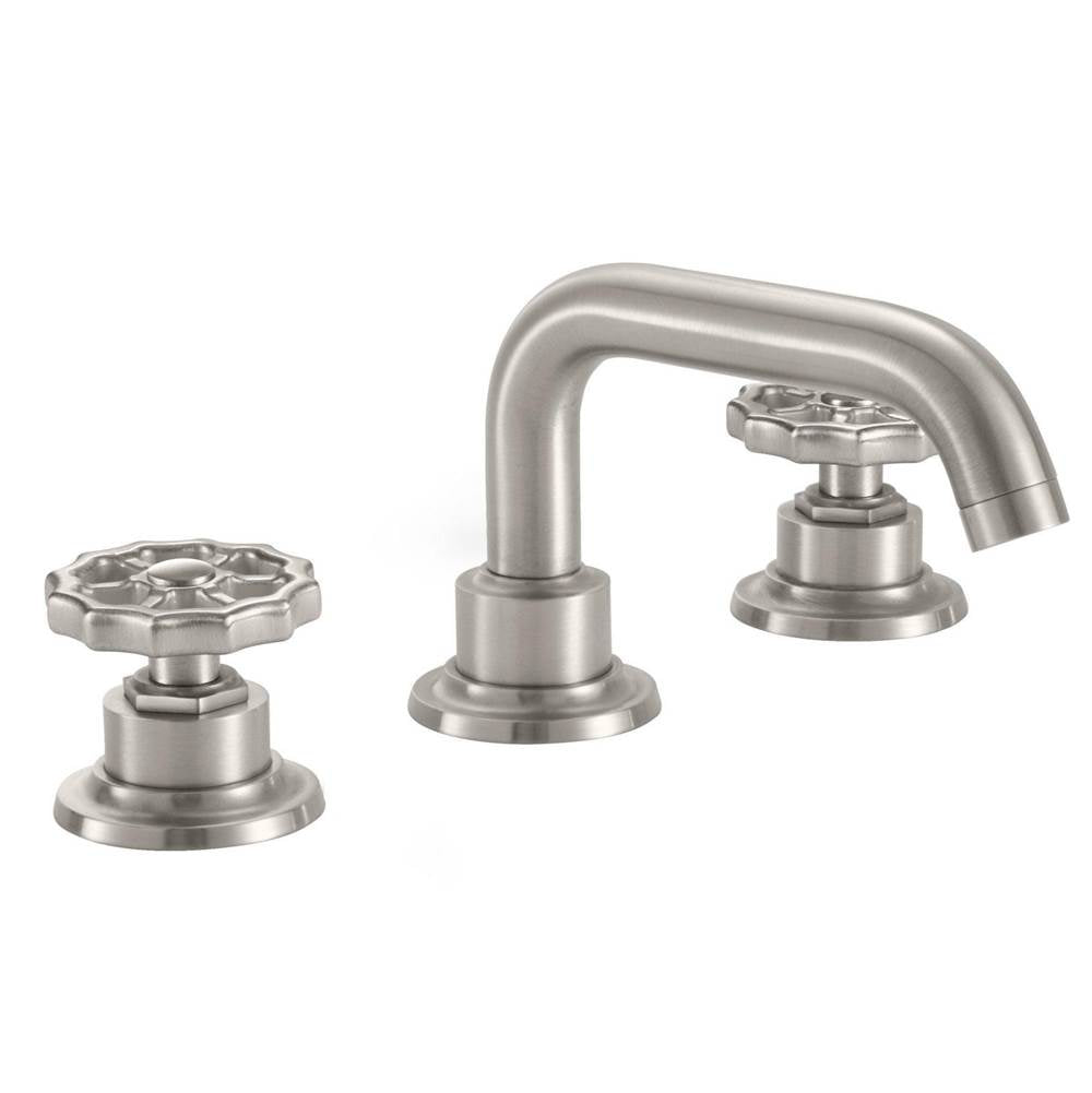 California Faucets - 8'' Widespread Lavatory Faucet with Completely Finished ZeroDrain - Gloss White