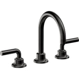 California Faucets - 8'' Widespread Lavatory Faucet with Completely Finished ZeroDrain - Matte Black