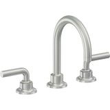 California Faucets - 8'' Widespread Lavatory Faucet with ZeroDrain - Satin Chrome Pvd