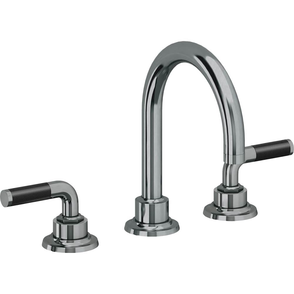 California Faucets - 8'' Widespread Lavatory Faucet - Black Nickel Pvd