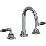 California Faucets - 8'' Widespread Lavatory Faucet with ZeroDrain - Black Nickel Pvd