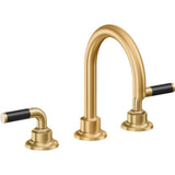 California Faucets - 8'' Widespread Lavatory Faucet with ZeroDrain - Lifetime Satin Gold Pvd