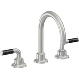 California Faucets - 8'' Widespread Lavatory Faucet with ZeroDrain - Satin Chrome Pvd