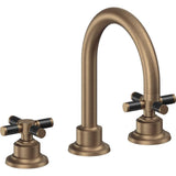 California Faucets - 8'' Widespread Lavatory Faucet - Antique Brass Flat