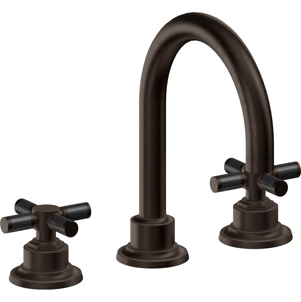 California Faucets - 8'' Widespread Lavatory Faucet with Completely Finished ZeroDrain - Bella Terra Bronze