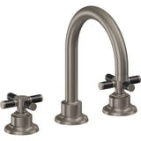 California Faucets - 8'' Widespread Lavatory Faucet with ZeroDrain - Graphite Pvd