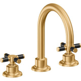 California Faucets - 8'' Widespread Lavatory Faucet - Lifetime Satin Gold Pvd