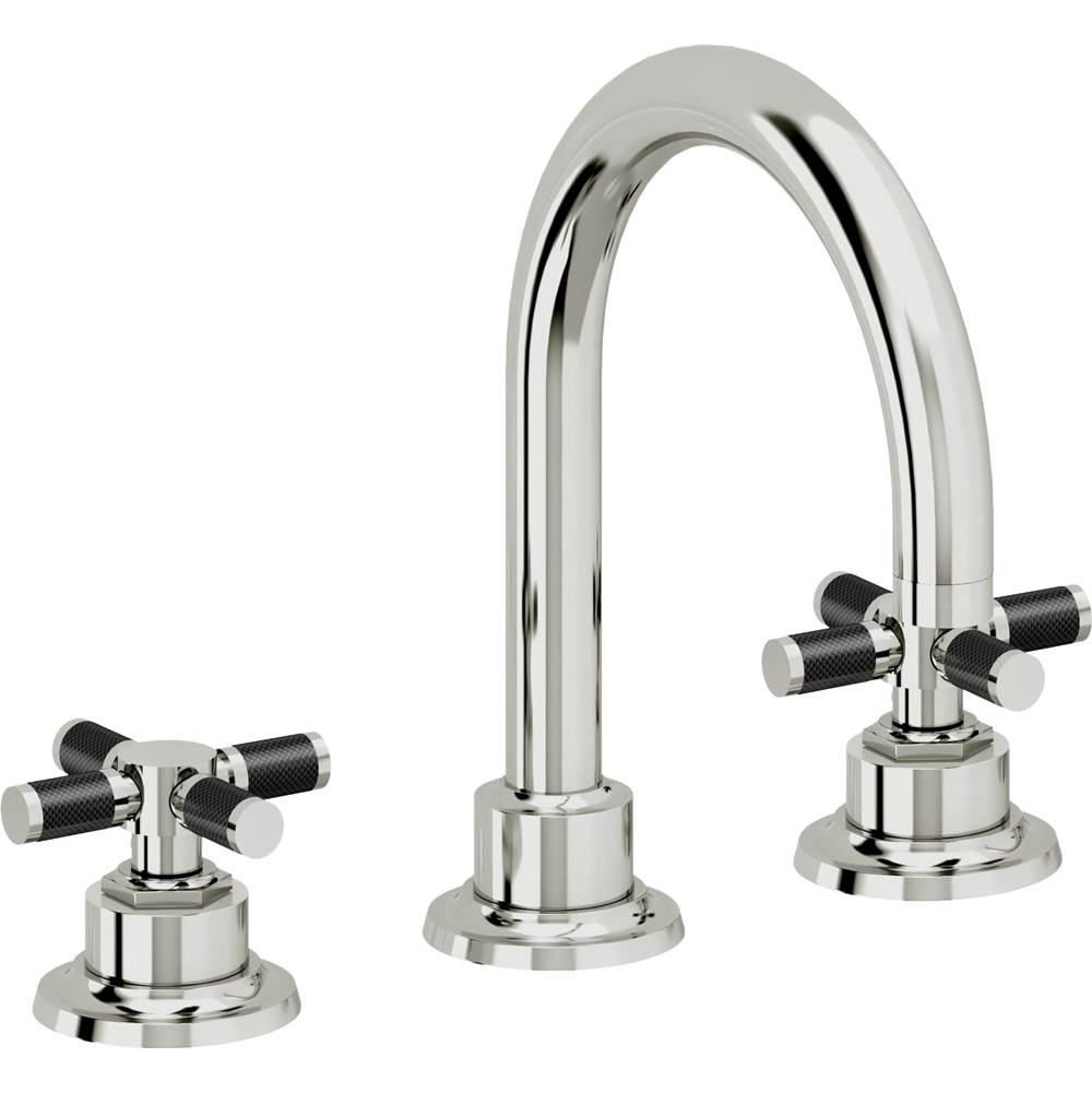 California Faucets - 8'' Widespread Lavatory Faucet with ZeroDrain - Polished Chrome
