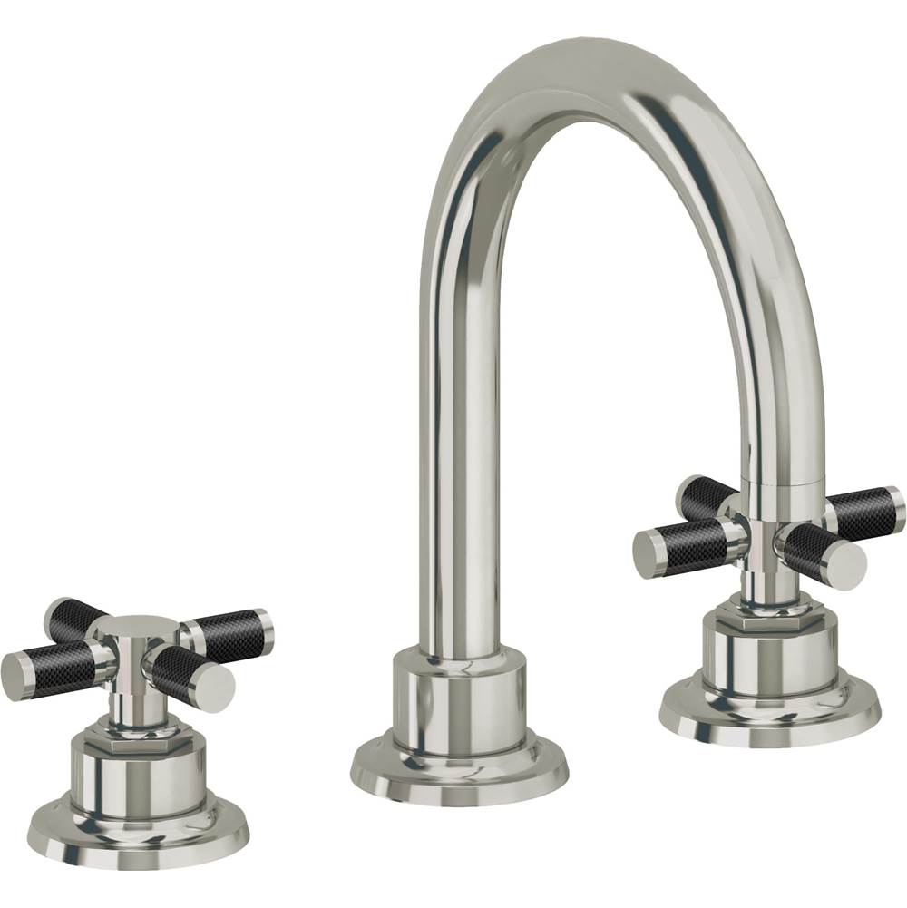 California Faucets - 8'' Widespread Lavatory Faucet - Polished Nickel Pvd