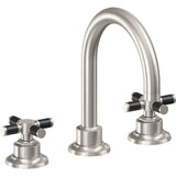 California Faucets - 8'' Widespread Lavatory Faucet with Completely Finished ZeroDrain - Ultra Stainless Steel Pvd