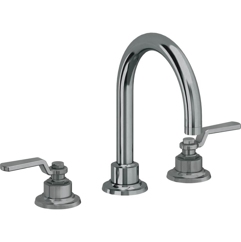 California Faucets - 8'' Widespread Lavatory Faucet with Completely Finished ZeroDrain - Black Nickel Pvd