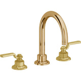 California Faucets - 8'' Widespread Lavatory Faucet - French Gold Pvd