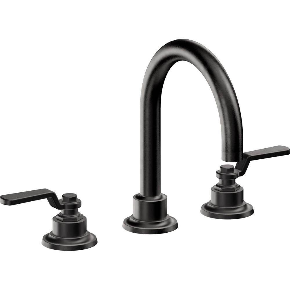 California Faucets - 8'' Widespread Lavatory Faucet - Matte Black
