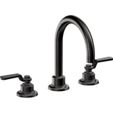 California Faucets - 8'' Widespread Lavatory Faucet with Completely Finished ZeroDrain - Matte Black