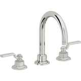 California Faucets - 8'' Widespread Lavatory Faucet with Completely Finished ZeroDrain - Polished Chrome