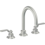 California Faucets - 8'' Widespread Lavatory Faucet with Completely Finished ZeroDrain - Satin Chrome Pvd